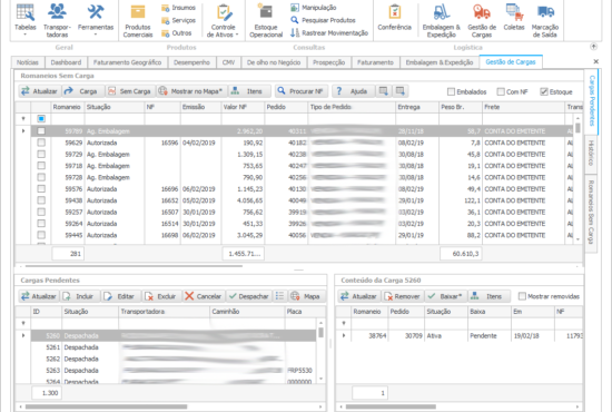 GESTÃO DE CARGAS GESTÃO DE CARGAS